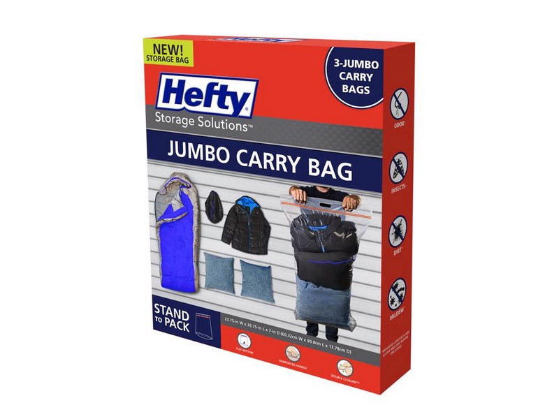 Hefty Clear Jumbo Carrying Bag