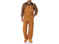 Carhartt Mens Insulated Duck Bib Brown size Small-Short