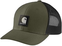 Men's Carhartt Twill Mesh Back Logo Patch Hat Basil