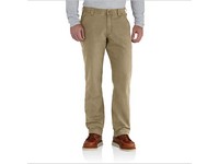 Men's Carhartt Rugged Flex Relaxed Fit Canvas Work Pants Dark Khaki