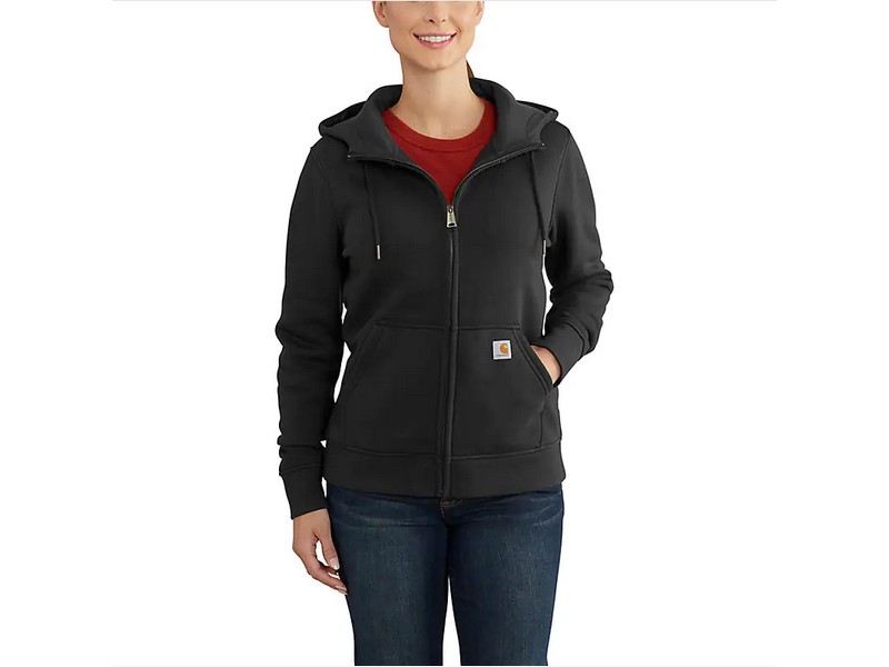 Women's Carhartt Full Zip Sweatshirt Black