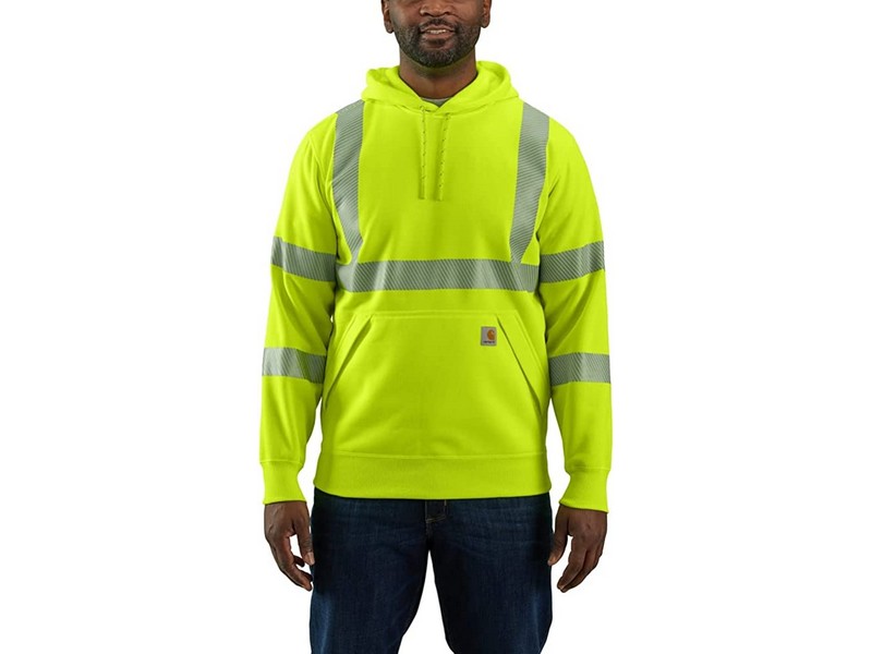 Carhartt Mens High-Visibility Sweatshirt Brite Lime