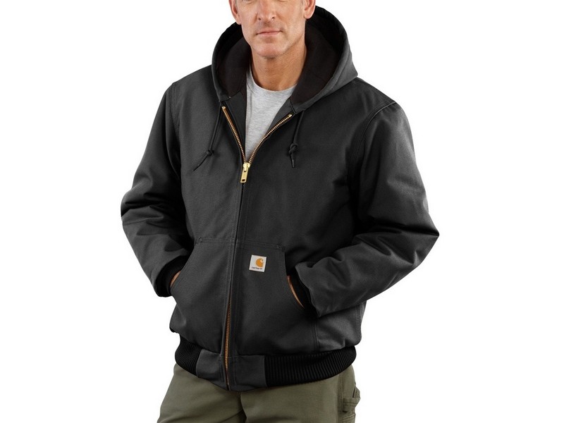 Men's Carhartt Flannel Lined Jacket Black