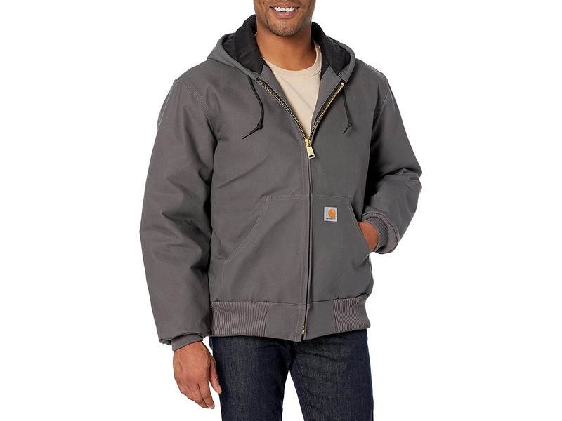 Men's Carhartt Flannel Lined Jacket Gravel