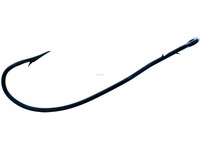 Tru-Turn 1/0 Brass Worm Hook Spear Point Blue Metal 7pk.