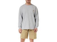 Men's Carhartt Long Sleeve T-Shirt Heather Grey