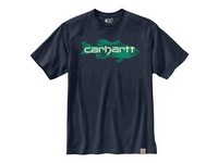 Men's Carhartt Fish Logo T-Shirt Navy