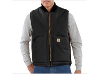 Men's Carhartt Quilt-Lined Zip-Up Duck Black