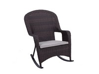 Living Accents Greenwich Brown Steel Frame Rocking Chair