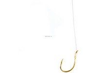 Eagle Claw Snelled Hook Gold size 8