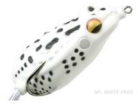 Fish Lab Rattle Toad 2-3/4" White Frog