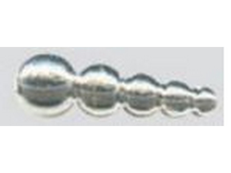 Macks Tapered Bead Stack Silver