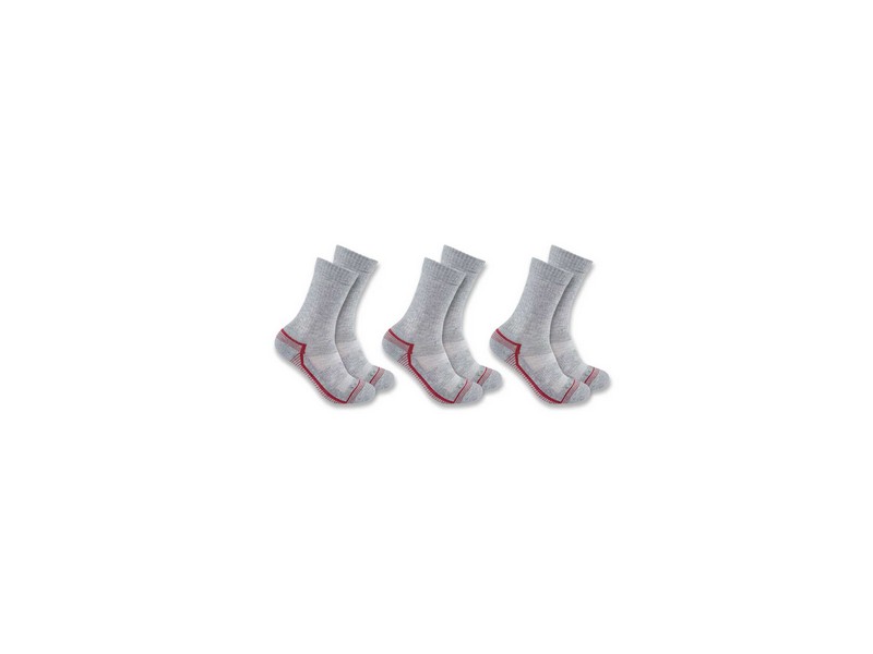 Ladies 3 Pack Carhartt Force Crew Socks Size Medium