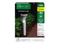 Feit Electric OneSync Brushed Nickel Solar Powered 40 W LED Bollard Light 1