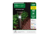 Feit OneSync Oil Rubbed Bronze Bronze Solar Powered 40 W LED Bollard Light 1