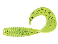 Mister Twister Fat Curly Tail 5" Chartreuse Silver Flake