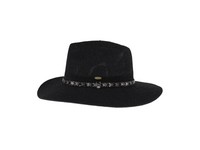 Ladies CC Beaded Band Panama Hat Black