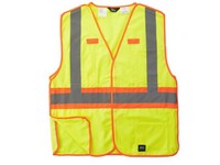 Men's Key ANSI Class 2 Break-A-Way Solid Vest Hi-Vis Yellow