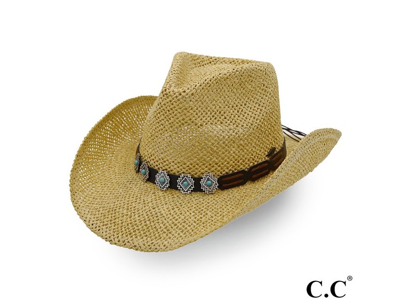 Ladies CC Western Hat Dark Natural