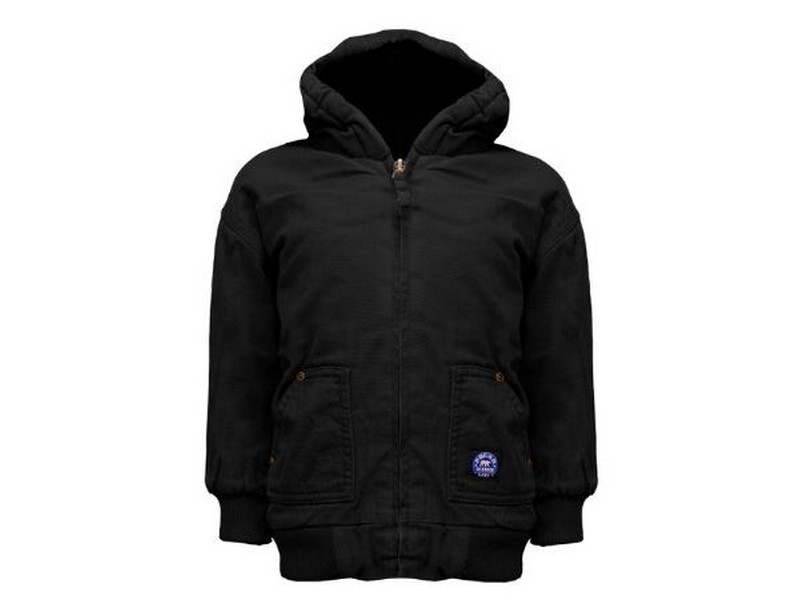 Kid's Key Fleece Lined Duck Jacket Black