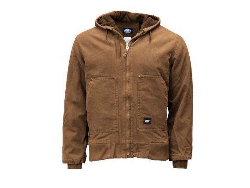 Men's Key Fleece Lined Hooded Jacket Saddle