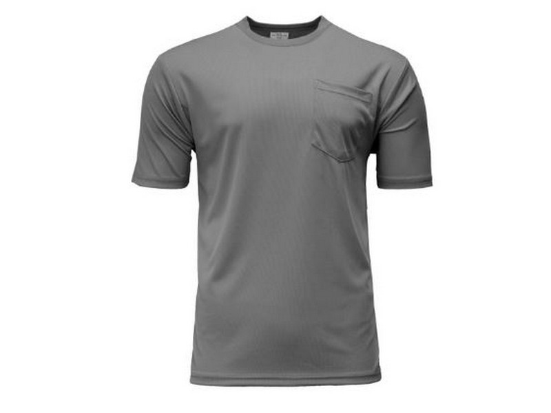 Men's Key Performance Comfort Pocket T-Shirt Short Sleeve Gray