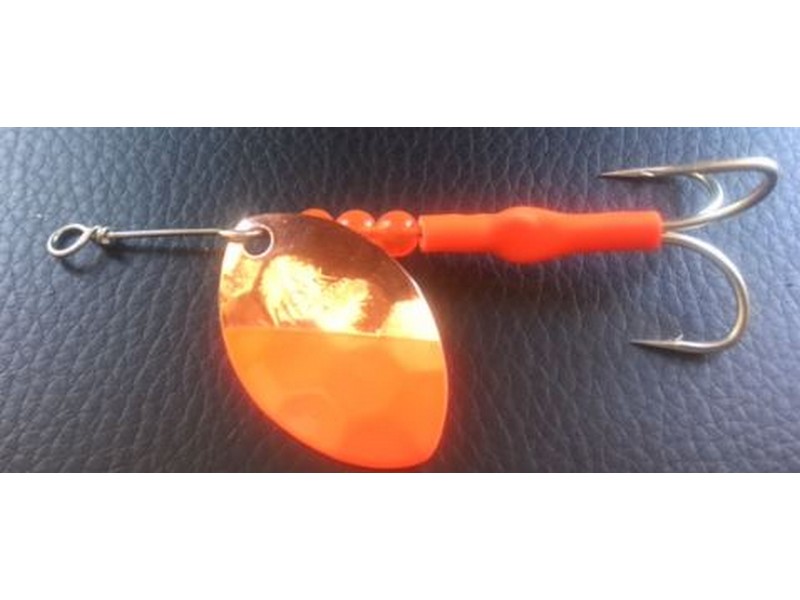 VIP Outdoors #3.5 Hex Cascade "Red Sea" Salmon spinner