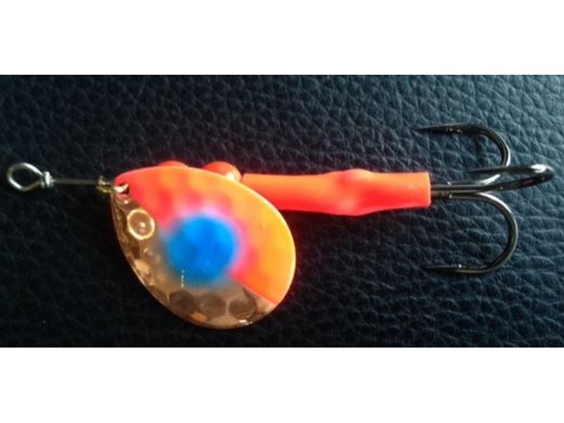 VIP Outdoors #3.5 Hex Colorado "Rajin Cajun" Salmon spinner