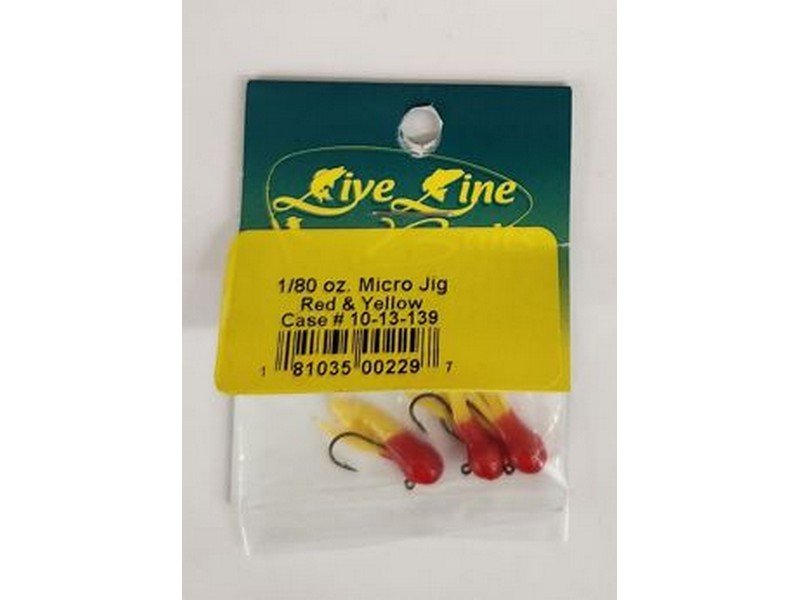 Live Line Baits Micro Jig 1/80 Red Yellow