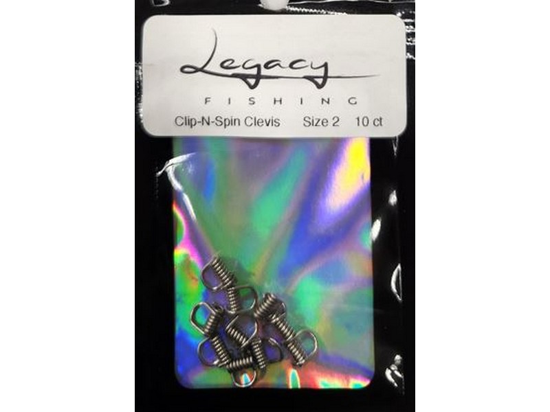 Legacy Fishing Clip-N-Spin Clevis #2