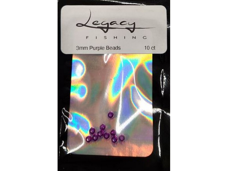 Legacy Fishing Beads 3mm Purple