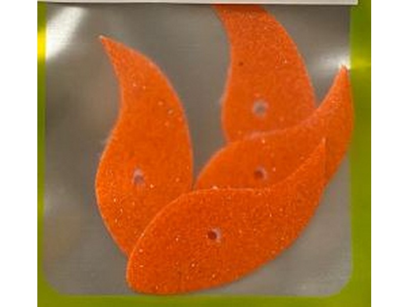 Tri City Tackle Vortex Blade size 1.25 Neon Orange