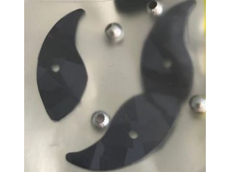 Tri City Vortex Blade size 1.25 Black Ice Chip