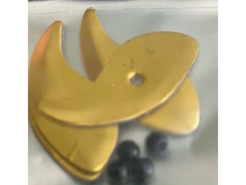 Tri City Tackle Vortex Blade size 1.25 Gold