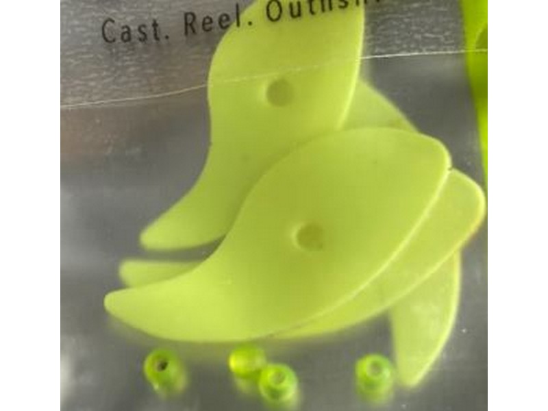 Tri City Tackle Vortex Blade size 1.5 Chartreuse