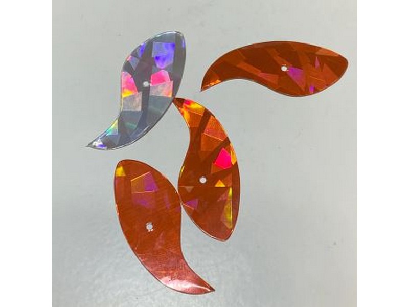 Tri City Tackle Vortex Blade size 1.5 Burnt Orange Ice