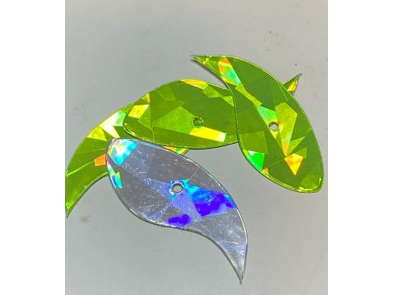 Tri City Tackle Vortex Blade size 1.5 Chartreuse Ice Chip