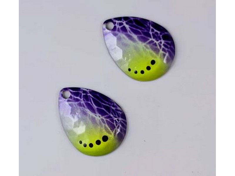 Vertical Jigs & Lures Pro Series Custome Blades 2pk. Walleye Candy