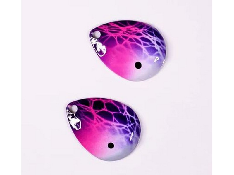 Vertical Jigs & Lures Pro Series Custome Blades 2pk. Purple Lady