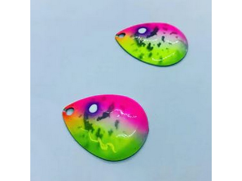 Vertical Jigs & Lures Pro Series Custome Blades 2pk. Beach Party