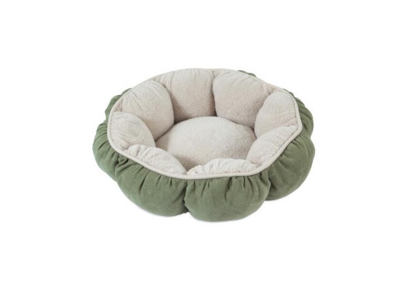 Aspen Pet Assorted Puffy Faux Micro Suede Pet Bed 6 in. H X 18 in. W X 18 in. L