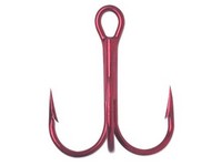 VMC Treble Hook Red X-Strong #1 7pk