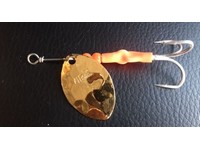 VIP Outdoors #3.5 Hex Colorado "Gold" Salmon spinner