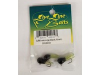 Live Line Baits Micro Jig 1/80 Black Chartreuse