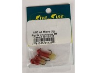Live LIne Bait Micro Jig 1/80 Red Chartreuse