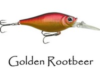 Walleye Nation Shaky Shad size 7 Golden Rootbeer