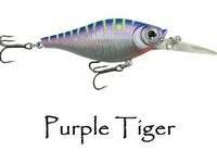 Walleye Nation Shaky Shad size 7 Purple Tiger
