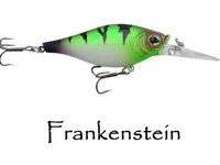 Walleye Nation Shaky Shad size 7 Frankenstein