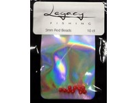 Legacy Fishing Beads 3mm Red