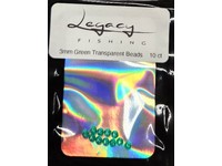 Legacy Fishing Beads 3mm Transparent Green